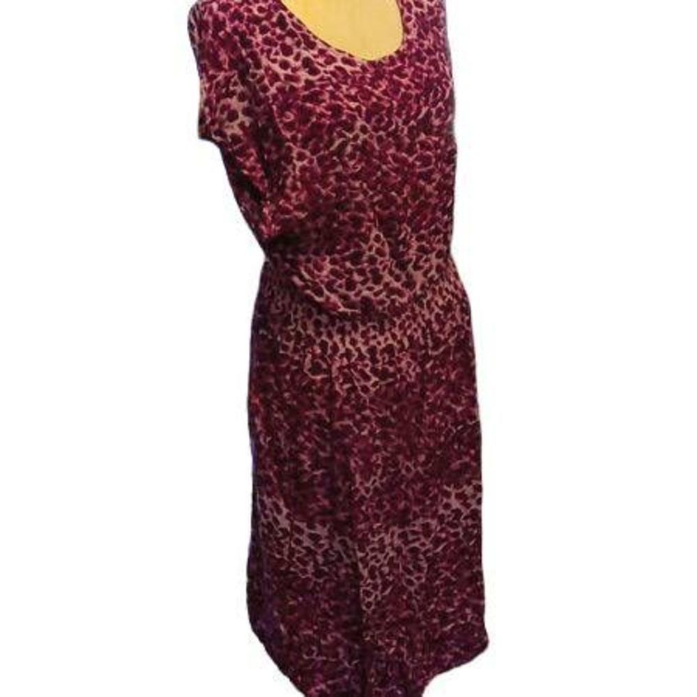 Blair Purple Abstract Pattern Knee Length Dress Women's Size Large large